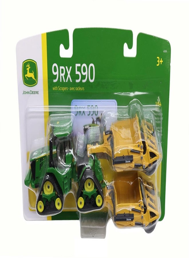جون دير لعبة جرار جون دير 9RX 590 بمقياس 1/64 مع مكشطة 1812DC - LP84498 - Image 3